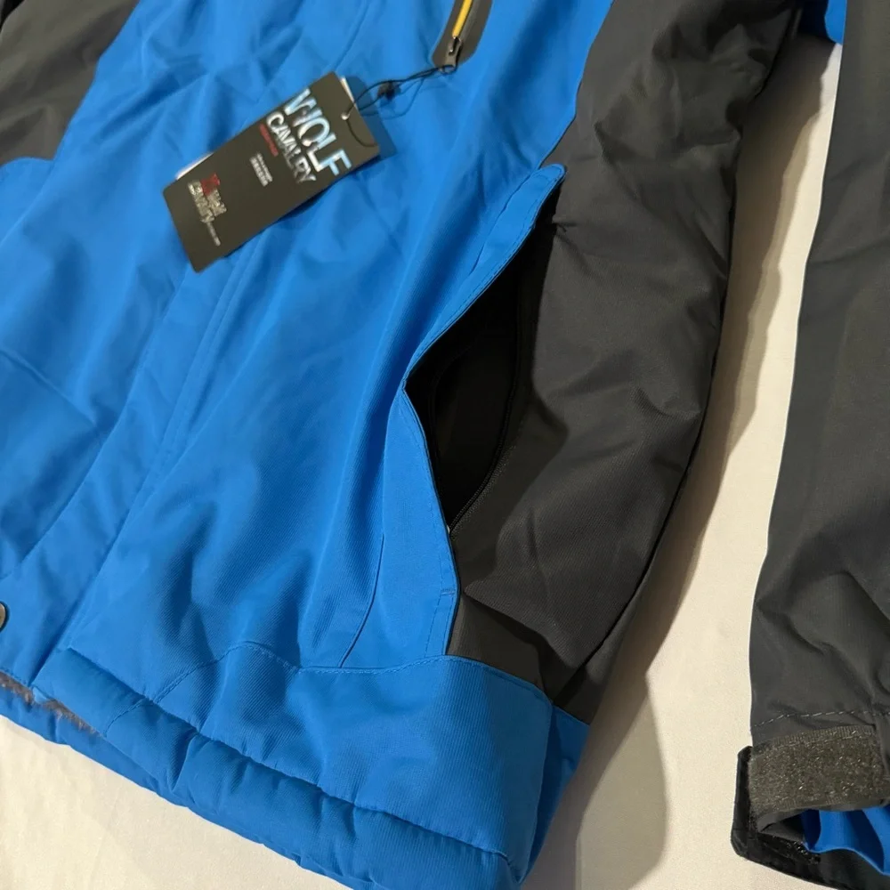 NWT Wolf‎ Cavalry OutdoorJK Winter Ski Jacket Water Proof Mens XL Fleece Lined